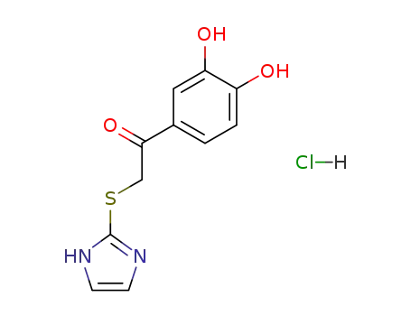 1-(3,4-dihydroxy-phenyl)-2-(1H-imidazol-2-ylsulfanyl)-ethanone; hydrochloride