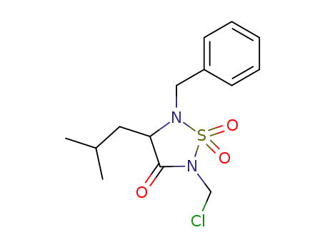 5-benzyl-2-chloromethyl-4-isobutyl-1,2,5-thiadiazolidin-3-one 1,1-dioxide