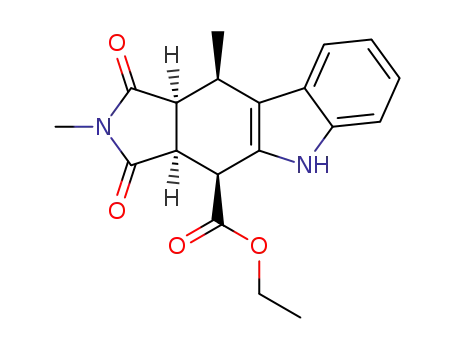 (3aS,4S,10R,10aS)-2,10-Dimethyl-1,3-dioxo-1,2,3,3a,4,5,10,10a-octahydro-pyrrolo[3,4-b]carbazole-4-carboxylic acid ethyl ester