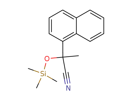2-(naphthalen-1-yl)-2-((trimethylsilyl)oxy)propanenitrile