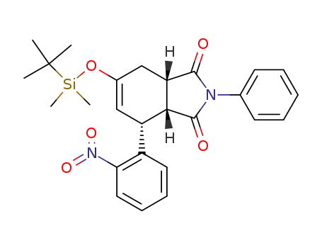(3aR,4R,7aS)-6-(tert-Butyl-dimethyl-silanyloxy)-4-(2-nitro-phenyl)-2-phenyl-3a,4,7,7a-tetrahydro-isoindole-1,3-dione