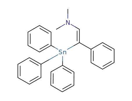 Dimethyl-((Z)-2-phenyl-2-triphenylstannanyl-vinyl)-amine