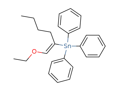 (E)-1-ethoxy-2-triphenylstannylhex-1-ene