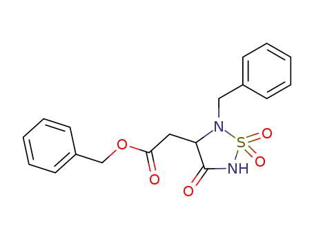 (2-benzyl-1,1,4-trioxo-1λ6-[1,2,5]thiadiazolidin-3-yl)-acetic acid benzyl ester