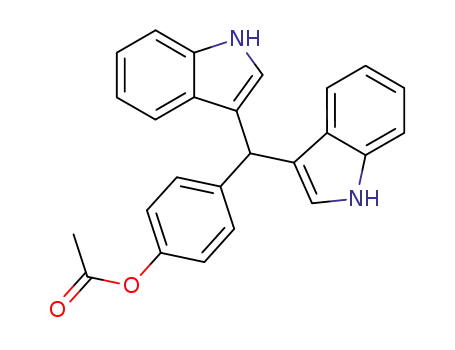 4-(di(1H-indol-3-yl)methyl)phenyl acetate