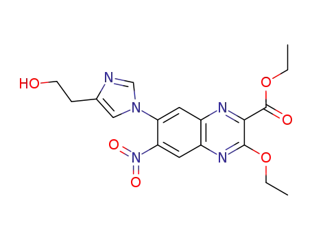 ethyl 3-ethoxy-7-[4-(2-hydroxyethyl)imidazol-1-yl]-6-nitroquinoxaline-2-carboxylate