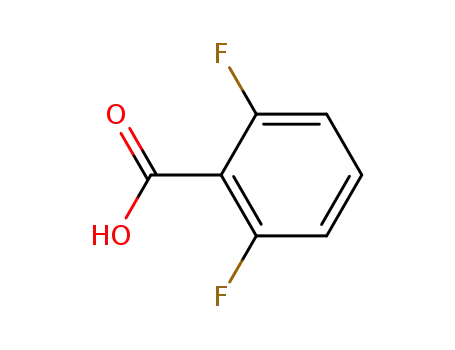 Molecular Structure of 385-00-2 (2,6-Difluorobenzoic acid)
