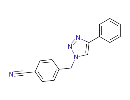 4-((4-phenyl-1H-1,2,3-triazol-1-yl)methyl)benzonitrile