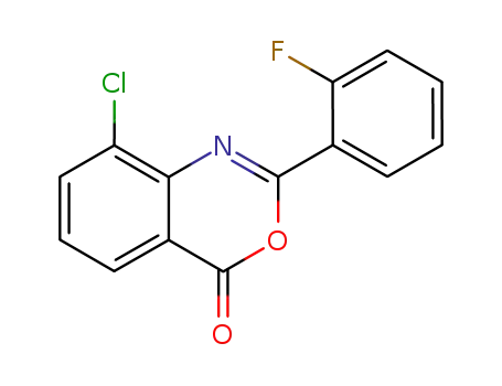 8-chloro-2-(2'-fluorophenyl)-4H-benzo[d][1,3]oxazin-4-one