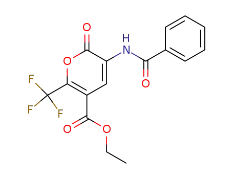 ethyl 3-benzamido-2-oxo-6-(trifluoromethyl)-2H-pyran-5-carboxylate