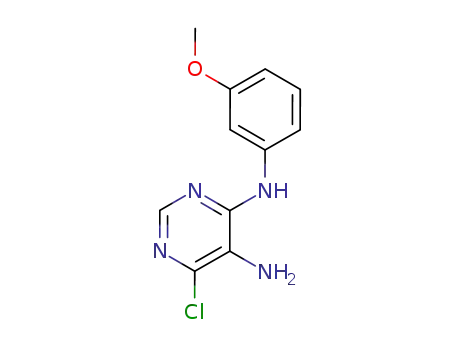 6-chloro-N4-(3-methoxy-phenyl)-pyrimidine-4,5-diamine