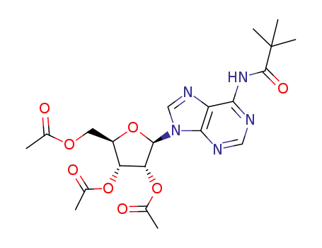 6-pivaloylamino-9-[(2,3,5-tri-O-acetyl)-β-D-ribofuranosyl]purine