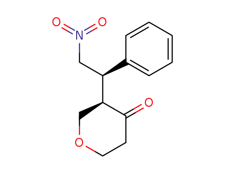 (R)-tetrahydro-3-((R)-2-nitro-1-phenylethyl)pyran-4-one