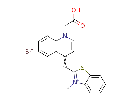 2-[1-carboxymethyl-1H-quinolin-4-ylidenemethyl]-3-methylbezothiazolium bromide