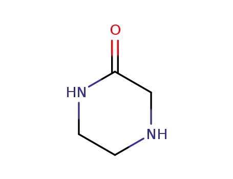 Molecular Structure of 5625-67-2 (Piperazin-2-one)