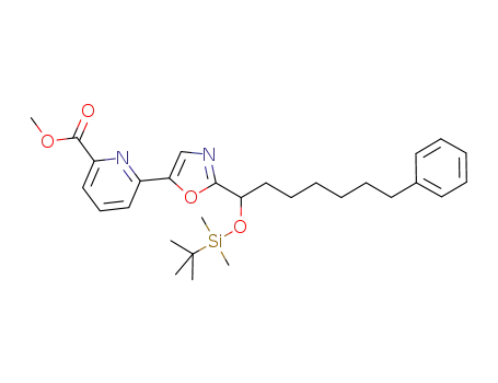 methyl 6-(2-(1-(tert-butyldimethylsilyloxy)-7-phenylheptyl)oxazol-5-yl)picolinate