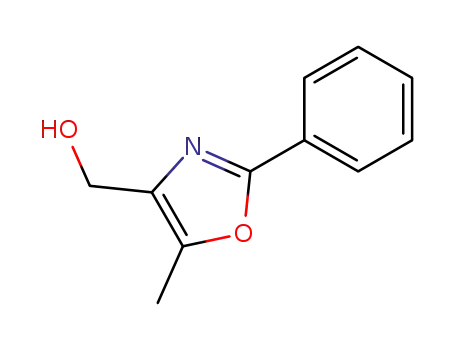 Molecular Structure of 70502-03-3 ((5-METHYL-2-PHENYL-1,3-OXAZOL-4-YL)METHANOL)