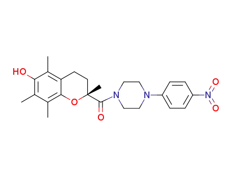 (R)-3,4-dihydro-2,5,7,8-tetramethyl-2-{4-[(4-nitrophenyl)-1-piperazinyl]-carbonyl}-2H-1-benzopyran-6-ol