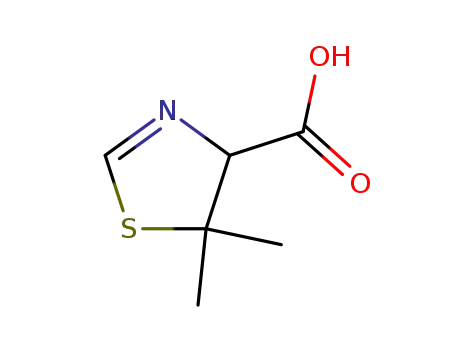 4-Thiazolecarboxylicacid,4,5-dihydro-5,5-dimethyl-(9CI)