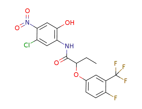 N-(5-chloro-2-hydroxy-4-nitrophenyl)-2-(4-fluoro-3-(trifluoromethyl)phenoxy)butanoic amide