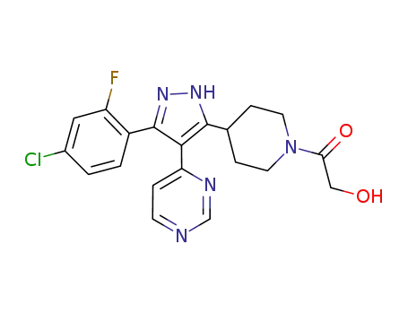2-{4-[3-(4-chloro-2-fluorophenyl)-4-pyrimidin-4-yl-1H-pyrazol-5-yl]piperidin-1-yl}-2-oxoethanol