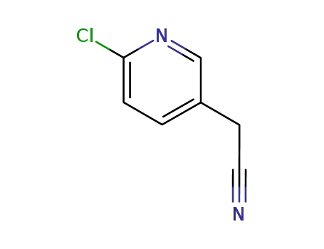 Molecular Structure of 39891-09-3 (2-Chloro-5-pyridineacetonitrile)