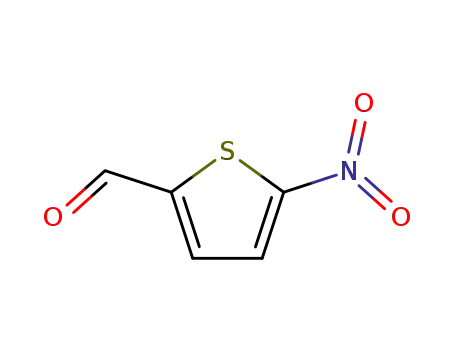 Molecular Structure of 4521-33-9 (5-NITROTHIOPHENE-2-CARBOXALDEHYDE)