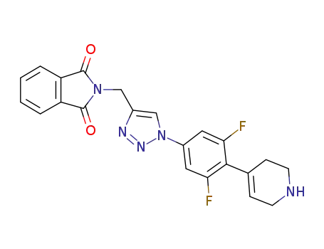 2-{1-[3,5-difluoro-4-(1,2,3,6-tetrahydro-pyridin-4-yl)-phenyl]-1H-[1,2,3]triazol-4-ylmethyl}-isoindole-1,3-dione