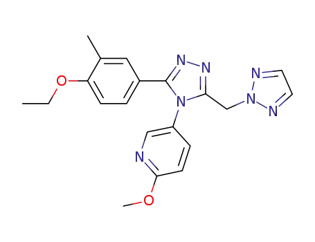 5-[3-(4-ethoxy-3-methyl-phenyl)-5-[1,2,3]triazol-2-ylmethyl-[1,2,4]triazol-4-yl]-2-methoxy-pyridine