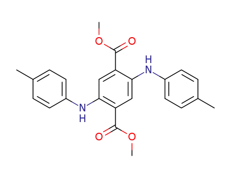 Molecular Structure of 114508-42-8 (1,4-Benzenedicarboxylic acid, 2,5-bis[(4-methylphenyl)amino]-,
dimethyl ester)