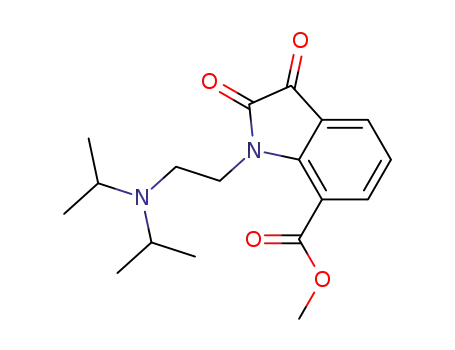 methyl 1-(2-diisopropylaminoethyl)-7-isatincarboxylate