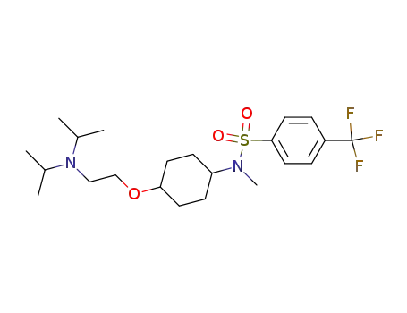 trans-N-[4-(2-Diisopropylamino-ethoxy)-cyclohexyl]-N-methyl-4-trifluoromethyl-benzenesulfonamide