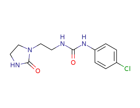 Molecular Structure of 63874-81-7 (Urea, N-(4-chlorophenyl)-N'-[2-(2-oxo-1-imidazolidinyl)ethyl]-)