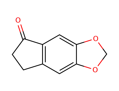 Molecular Structure of 6412-87-9 (5 6-METHYLENEDIOXY-1-INDANONE  97)