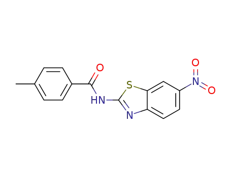 Molecular Structure of 325979-29-1 (Benzamide, 4-methyl-N-(6-nitro-2-benzothiazolyl)-)