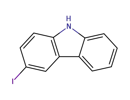 Molecular Structure of 16807-13-9 (3-Iodo-9H-carbazole)