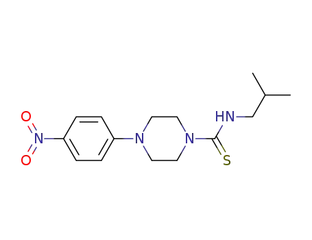 4-(4-nitrophenyl)-1-piperazinecarbothioic acid isobutylamide