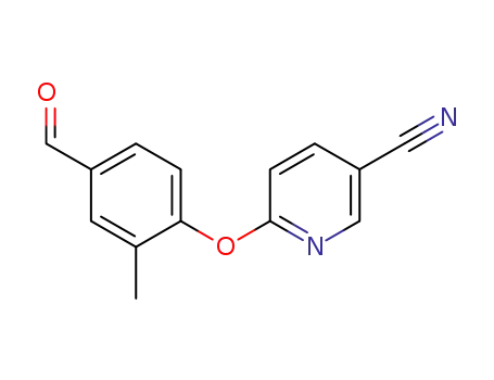 Molecular Structure of 676494-24-9 (6-(4-ForMyl-2-Methylphenoxy)nicotinonitrile)