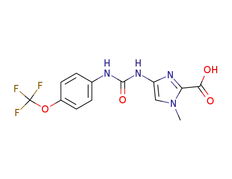 1-methyl-4-[({[4-(trifluoromethoxy)phenyl]amino}carbonyl)amino]-1H-imidazole-2-carboxylic acid
