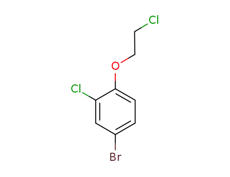Molecular Structure of 869569-66-4 (Benzene, 4-bromo-2-chloro-1-(2-chloroethoxy)-)