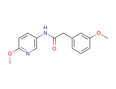 Molecular Structure of 295318-90-0 (Benzeneacetamide, 3-methoxy-N-(6-methoxy-3-pyridinyl)-)