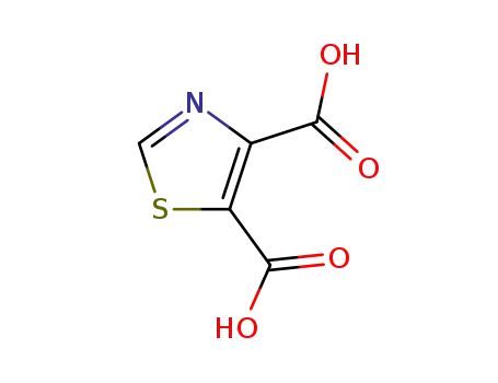 Molecular Structure of 22358-80-1 (thiazole-4,5-dicarboxylic acid)