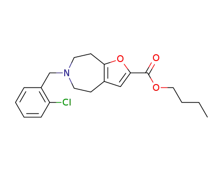 Butyl 6-(2-chlorobenzyl)-5,6,7,8-tetrahydro-4H-furo[2,3-d]azepine-2-carboxylate