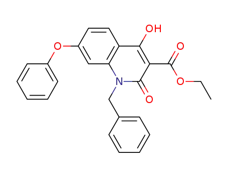 ethyl 4-hydroxy-2-oxo-1-(phenylmethyl)-7-(phenyloxy)-1,2-dihydro-3-quinolinecarboxylate