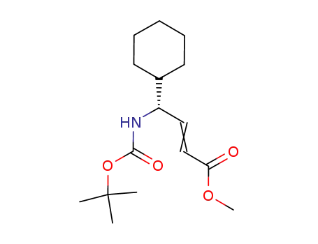 (R)-4-tert-butoxycarbonylamino-4-cyclohexyl-but-2-enoic acid methyl ester