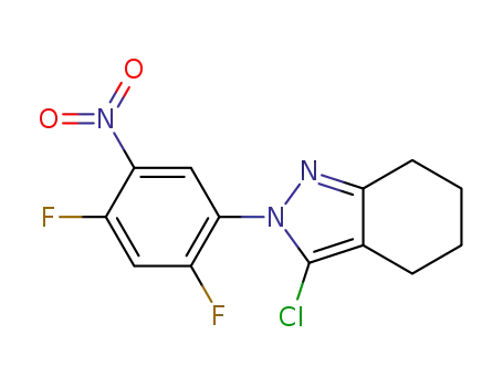 3-chloro-2-(2,4-difluoro-5-nitrophenyl)-4,5,6,7-tetrahydro-2H-indazole