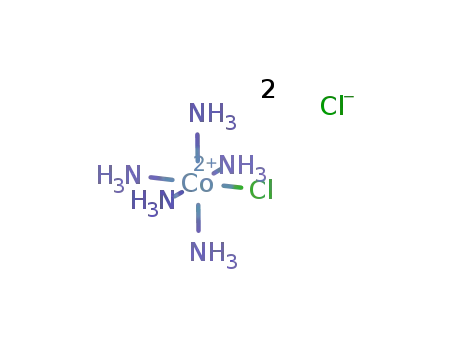 Molecular Structure of 13859-51-3 (PENTAAMMINECHLOROCOBALT(III) CHLORIDE)