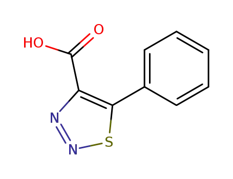 Molecular Structure of 58792-15-7 (5-phenyl-1,2,3-thiadiazole-4-carboxylic acid)