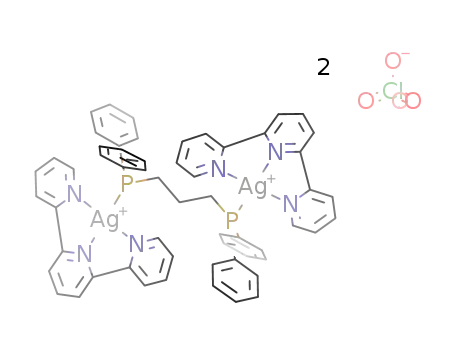 [Ag2(2,2':6',6''-terpyridyl)2(dppp)][ClO4]2