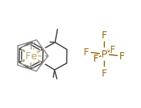 (η-cyclopentadienyl)(C10H8(CH3)4)(PF6)iron